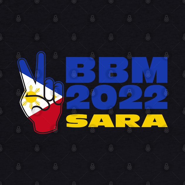 BBM 2022 Bongbong Marcos Sara Philippines Flag by Jas-Kei Designs